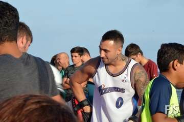 Exhibición del Club Kick Boxing en el muelle de Melenara (Foto Francisco Javier Santana)